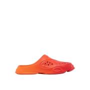 Rubber sliders met logo label reliëf Oakley , Orange , Heren