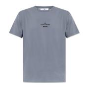 T-shirt met logo Stone Island , Blue , Heren