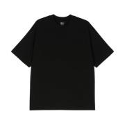 Zwart Katoenen T-shirt met Logo Print 44 Label Group , Black , Heren