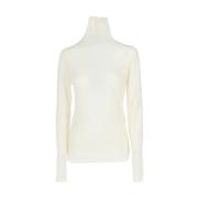 Stijlvolle Turtleneck T-shirt Fabiana Filippi , White , Dames