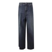 Blauwe Denim Wide Leg Jeans Haikure , Blue , Dames