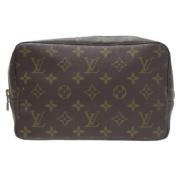 Pre-owned Canvas clutches Louis Vuitton Vintage , Brown , Dames