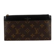 Pre-owned Canvas wallets Louis Vuitton Vintage , Brown , Dames