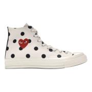 Beperkte oplage Polka Dot High Top Sneakers Converse , Beige , Heren