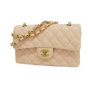 Pre-owned Leather chanel-bags Chanel Vintage , Pink , Dames