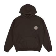 Beperkte oplage Emblem Hoodie Donkerbruin Travis Scott , Brown , Heren