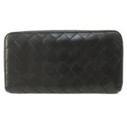 Pre-owned Leather wallets Bottega Veneta Vintage , Black , Dames