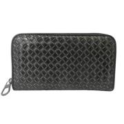 Pre-owned Leather wallets Bottega Veneta Vintage , Black , Heren