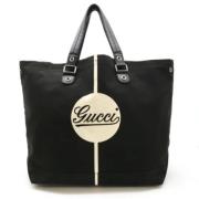 Pre-owned Canvas totes Gucci Vintage , Black , Dames