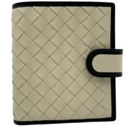 Pre-owned Leather wallets Bottega Veneta Vintage , White , Dames