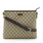 Pre-owned Leather gucci-bags Gucci Vintage , Beige , Dames