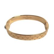 Pre-owned Metal bracelets Louis Vuitton Vintage , Yellow , Dames