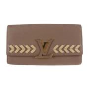 Pre-owned Leather wallets Louis Vuitton Vintage , Brown , Dames