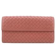 Pre-owned Leather wallets Bottega Veneta Vintage , Pink , Dames