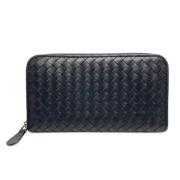 Pre-owned Leather wallets Bottega Veneta Vintage , Black , Unisex