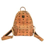 Pre-owned Fabric backpacks MCM Pre-owned , Brown , Dames