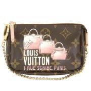 Pre-owned Fabric louis-vuitton-bags Louis Vuitton Vintage , Brown , Da...