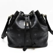 Pre-owned Leather handbags MCM Pre-owned , Black , Dames