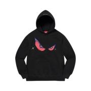 Limited Edition Eyes Hooded Sweatshirt Zwart Supreme , Black , Heren