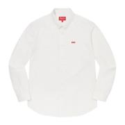 Beperkte Oplage Wit Twill Overhemd Supreme , White , Heren