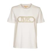 Grommet Empire T-shirt Michael Kors , White , Dames