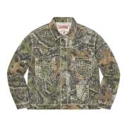 Beperkte oplage Denim Trucker Jacket Camo Supreme , Green , Heren