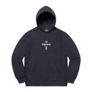 Beperkte oplage Cross Box Logo Hoodie Navy Supreme , Blue , Heren