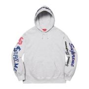 Beperkte Oplage Multi Logo Hoodie Supreme , Gray , Heren