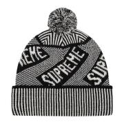 Beperkte oplage Banner Beanie Zwart Supreme , Black , Unisex