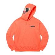 Hoge Patches Hoodie Abrikoos Supreme , Orange , Heren