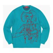 Beperkte oplage Aeon Flux Sweater Cyan Supreme , Blue , Heren