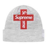 Limited Edition Cross Box Logo Beanie Supreme , Gray , Unisex