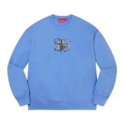 Beperkte Oplage Lichtblauwe Crewneck Supreme , Blue , Heren