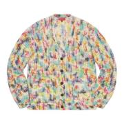 Tie Dye Wafel Gebreide Vest Supreme , Multicolor , Heren