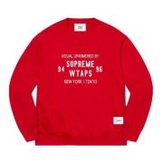 Rode Cross-Grain Crewneck Limited Edition Supreme , Red , Heren