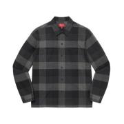 Beperkte oplage Plaid Flanellen Shirt Zwart Supreme , Black , Heren