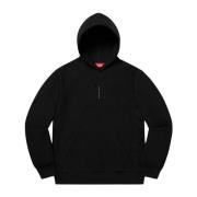 Zwarte Micro Logo Hoodie Beperkte Oplage Supreme , Black , Heren