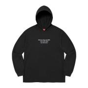 Beste capuchon lange mouwen top zwart Supreme , Black , Heren