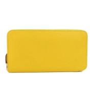 Pre-owned Leather wallets Hermès Vintage , Yellow , Dames