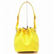 Pre-owned Leather shoulder-bags Louis Vuitton Vintage , Yellow , Dames