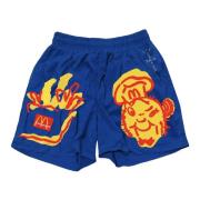 Beperkte oplage McDonald's Illustratie Shorts Blauw Travis Scott , Blu...