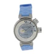 Pre-owned Stainless Steel watches Louis Vuitton Vintage , Blue , Dames