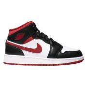 Beperkte oplage Air Jordan 1 Mid Nike , Black , Dames