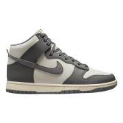 Vintage Two Tone Grey High Top Nike , Gray , Dames