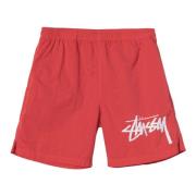 Beperkte oplage Stussy zwemshort rood Nike , Red , Heren