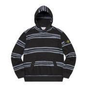 Limited Edition Warp Stripe Hoodie Zwart Stone Island , Black , Heren