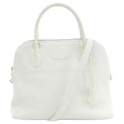 Pre-owned Fabric handbags Hermès Vintage , White , Dames