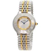 Pre-owned Stainless Steel watches Cartier Vintage , White , Heren