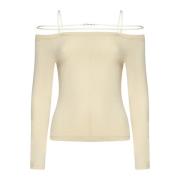 Stijlvolle T-shirts en Polos Jacquemus , Beige , Dames