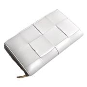 Pre-owned Leather wallets Bottega Veneta Vintage , White , Dames